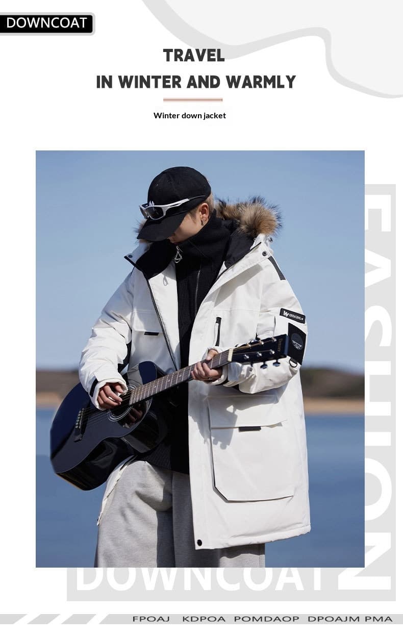 Mens Autumnwinter Padded Down Jacket Cold Proof