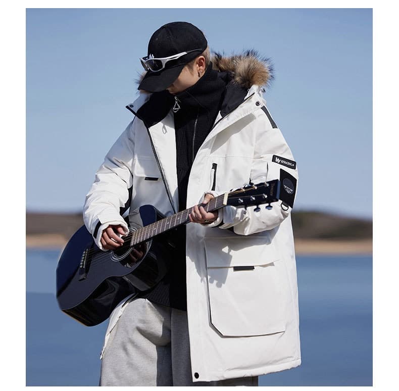 Mens Autumnwinter Padded Down Jacket Cold Proof