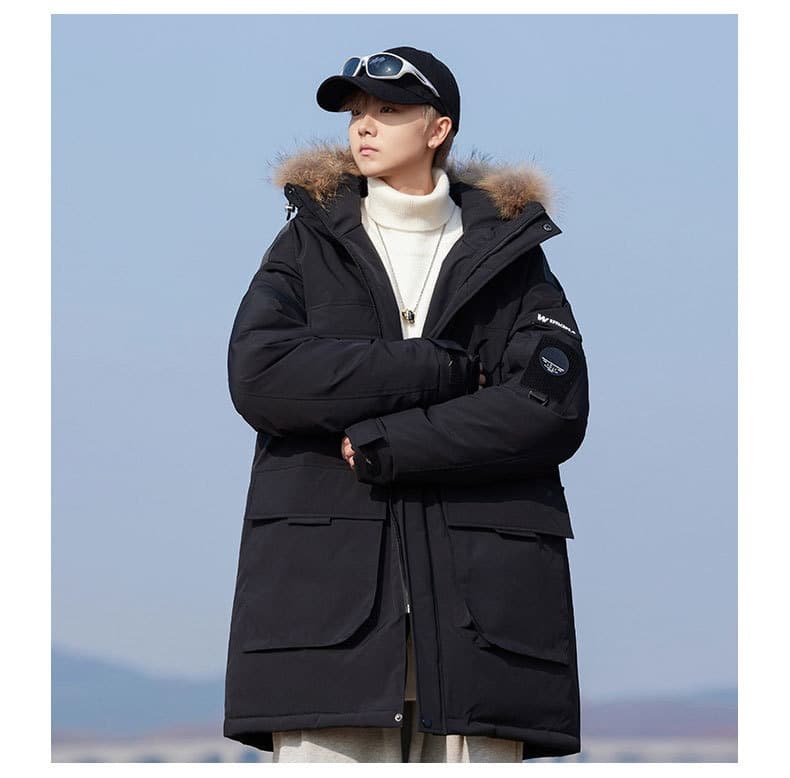 Mens Autumnwinter Padded Down Jacket Cold Proof