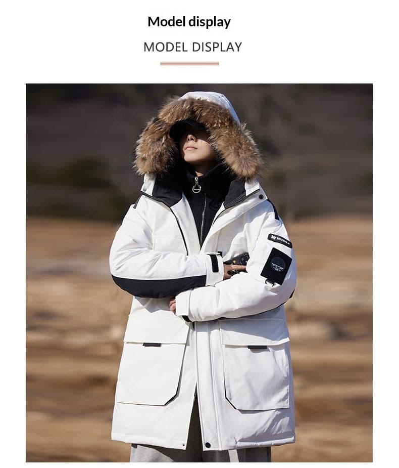 Mens Autumnwinter Padded Down Jacket Cold Proof