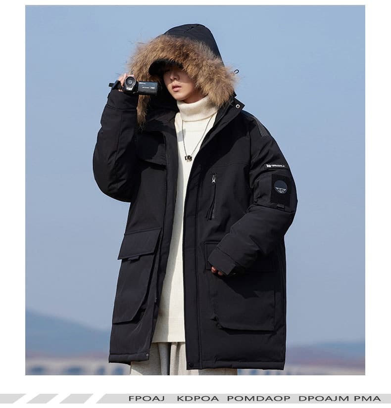 Mens Autumnwinter Padded Down Jacket Cold Proof