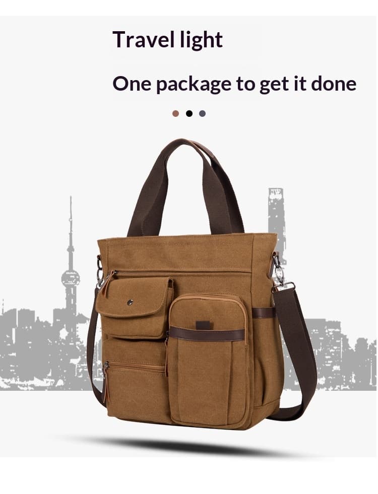 Mens Large-capacity Casual Single-shoulder Crossbody Bag