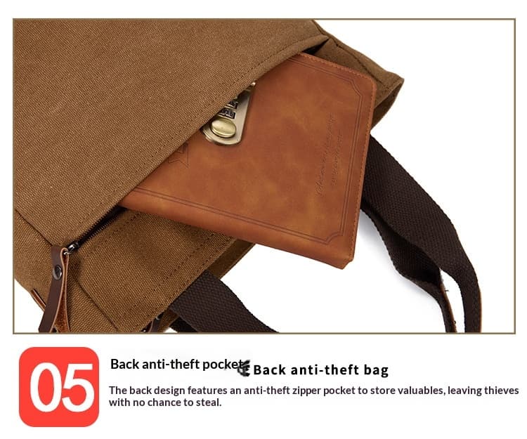 Mens Large-capacity Casual Single-shoulder Crossbody Bag