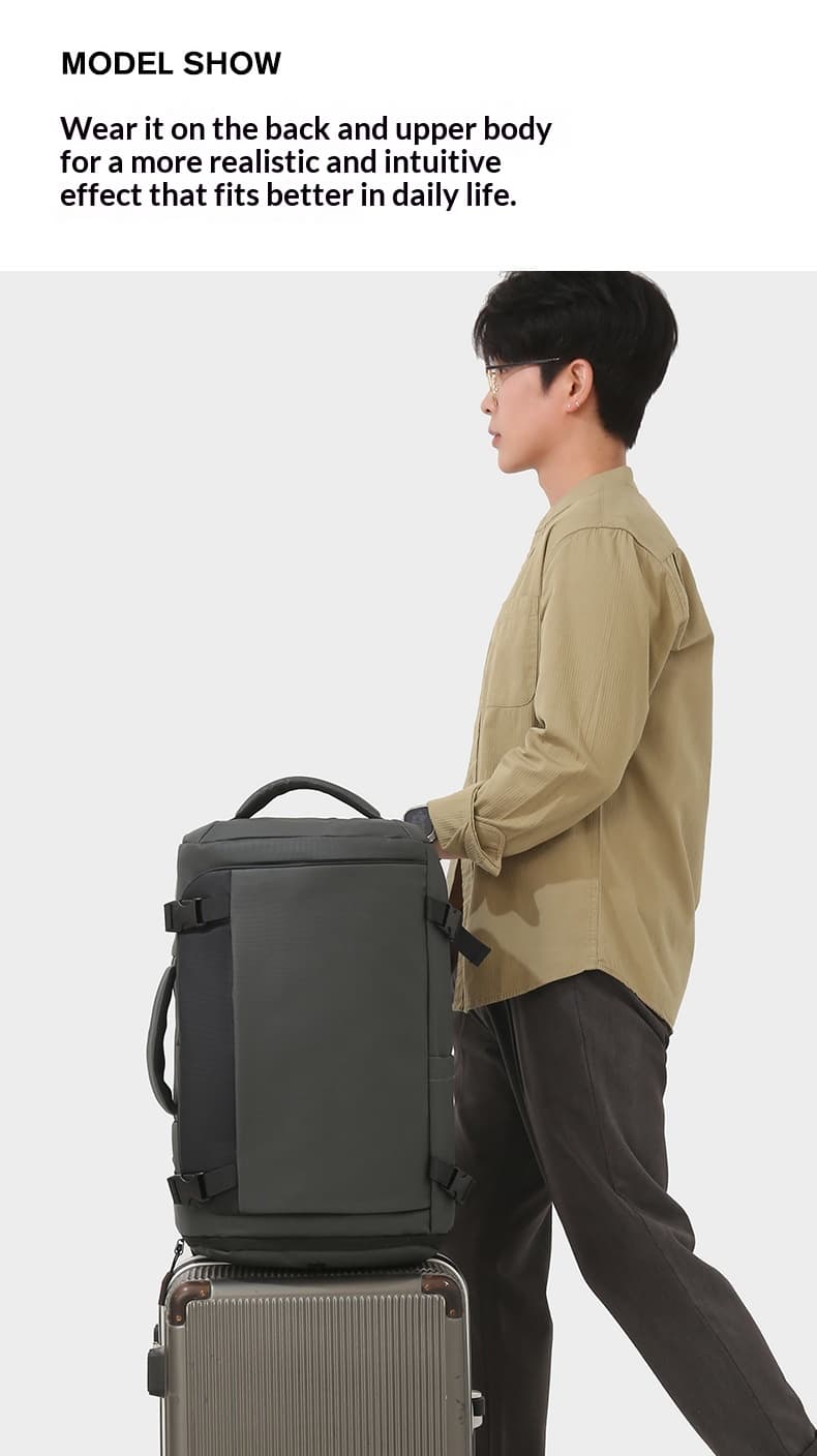 Large-Capacity USB Charging Multifunctional Backpack