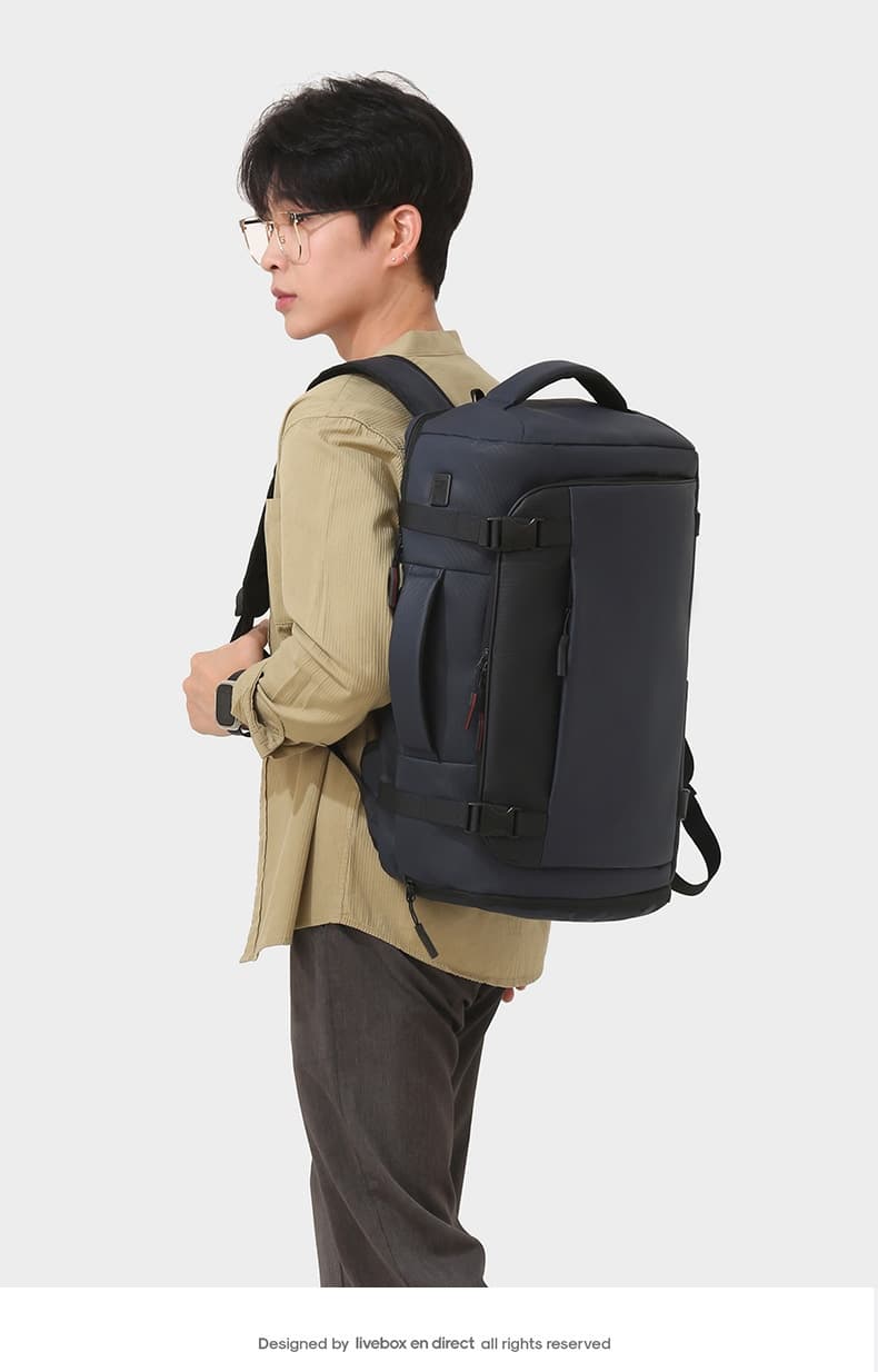 Large-Capacity USB Charging Multifunctional Backpack