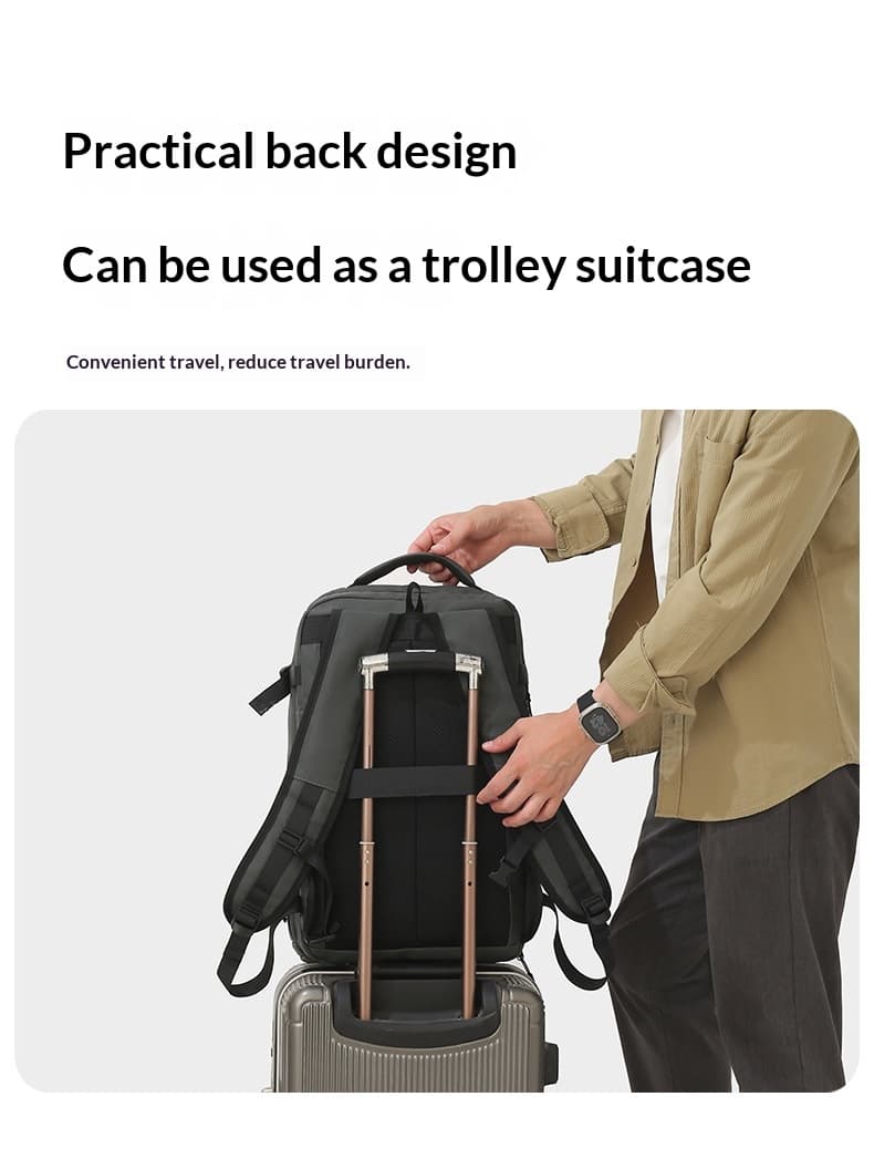 Large-Capacity USB Charging Multifunctional Backpack