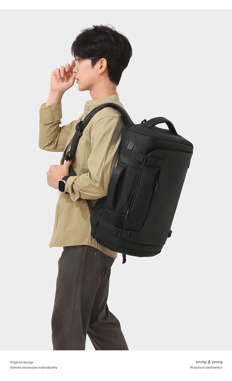 Large-Capacity USB Charging Multifunctional Backpack