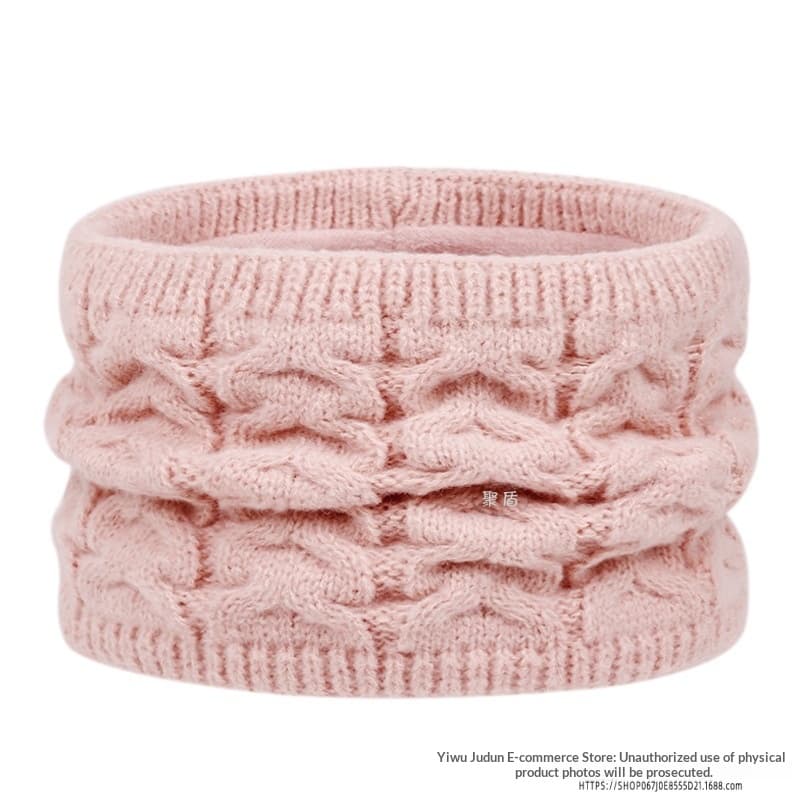 Three-Piece Set New FallWinter Womens Warm Knitted Hat