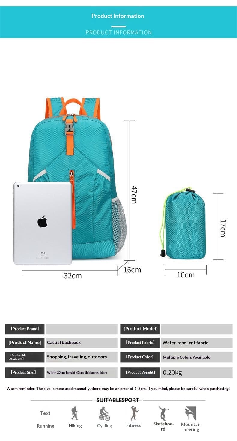 Outdoor Foldable Large-capacity Ultralight Backpack