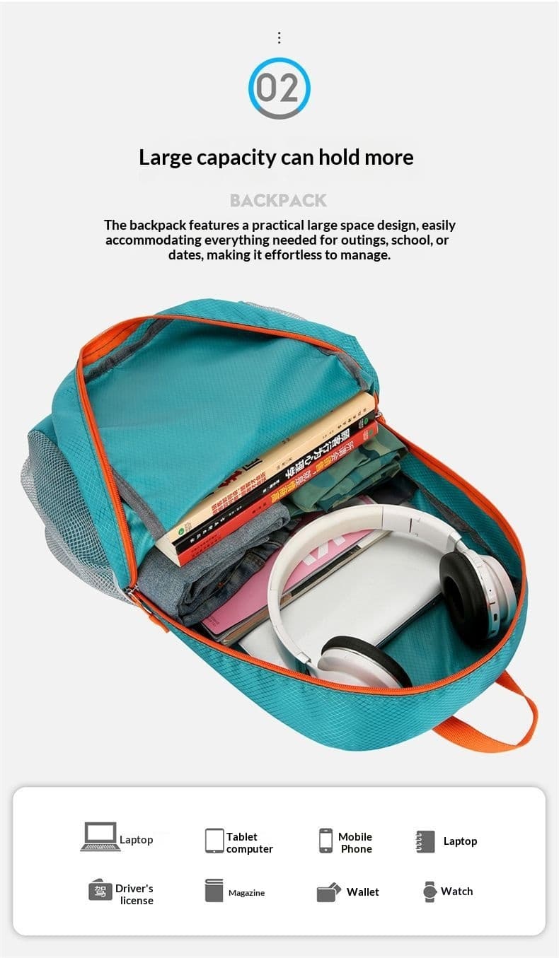 Outdoor Foldable Large-capacity Ultralight Backpack