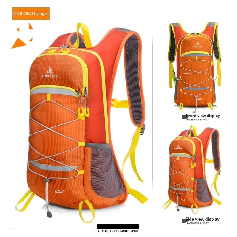 Lightweight Outdoor Trail Running And Cycling Backpack — Orange-20 to 35L
