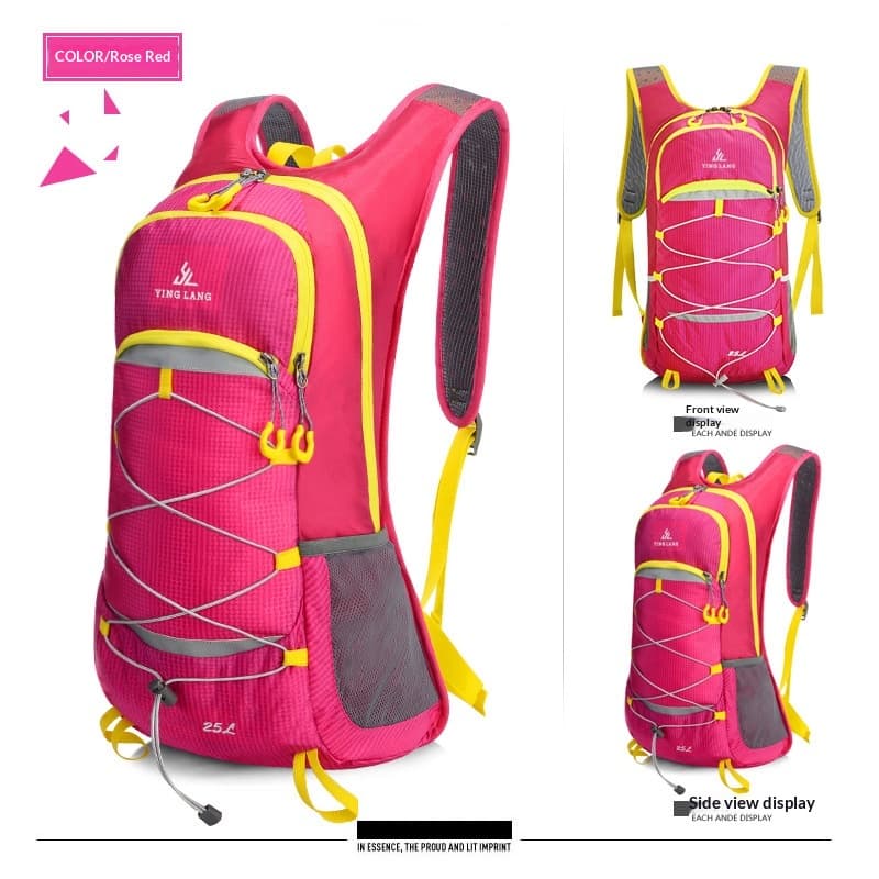 Lightweight Outdoor Trail Running And Cycling Backpack — Rose Red-20 to 35L