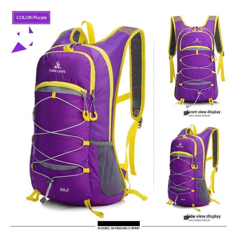 Lightweight Outdoor Trail Running And Cycling Backpack — Purple-20 to 35L