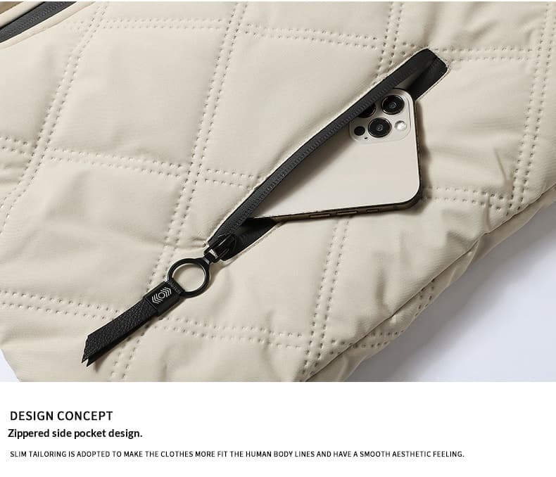 Casual Relaxed-fit Coat For Commuting Trendy Versatile Padded Cotton Jacket