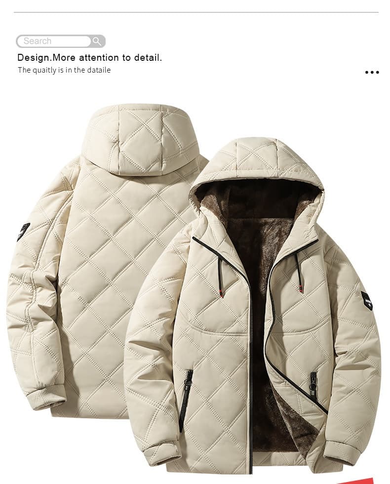 Casual Relaxed-fit Coat For Commuting Trendy Versatile Padded Cotton Jacket