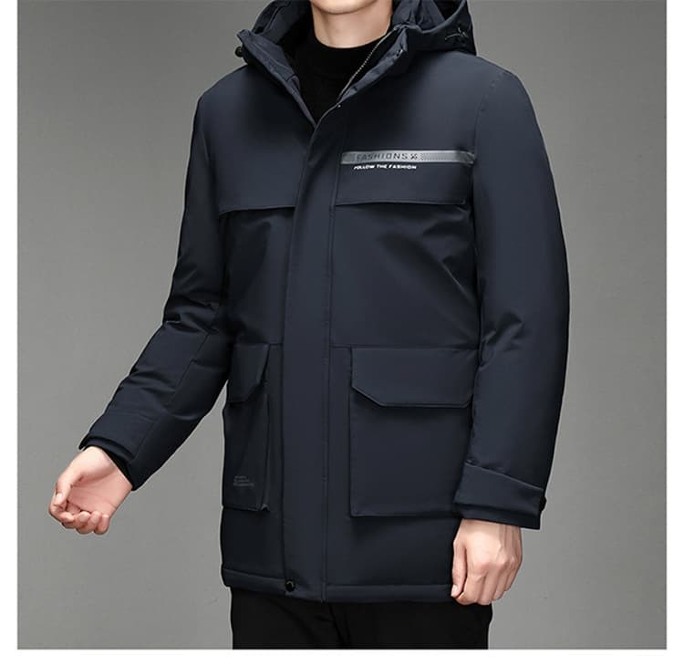 Thick Outdoor Goose-down Down Jacket For Cold-weather Protection