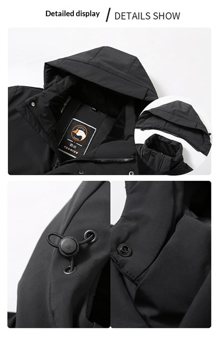 Thick Outdoor Goose-down Down Jacket For Cold-weather Protection
