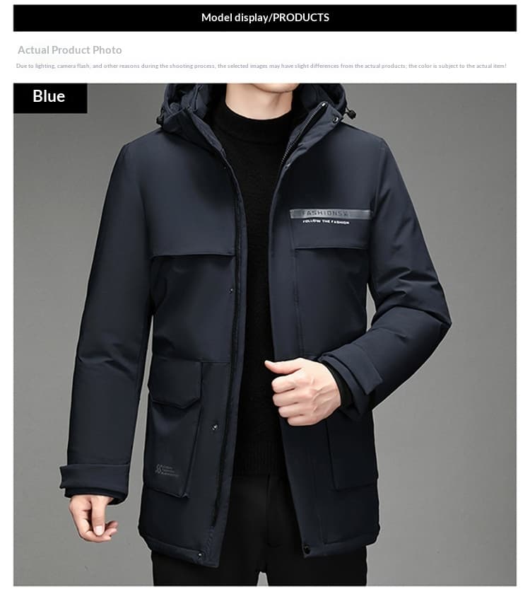 Thick Outdoor Goose-down Down Jacket For Cold-weather Protection