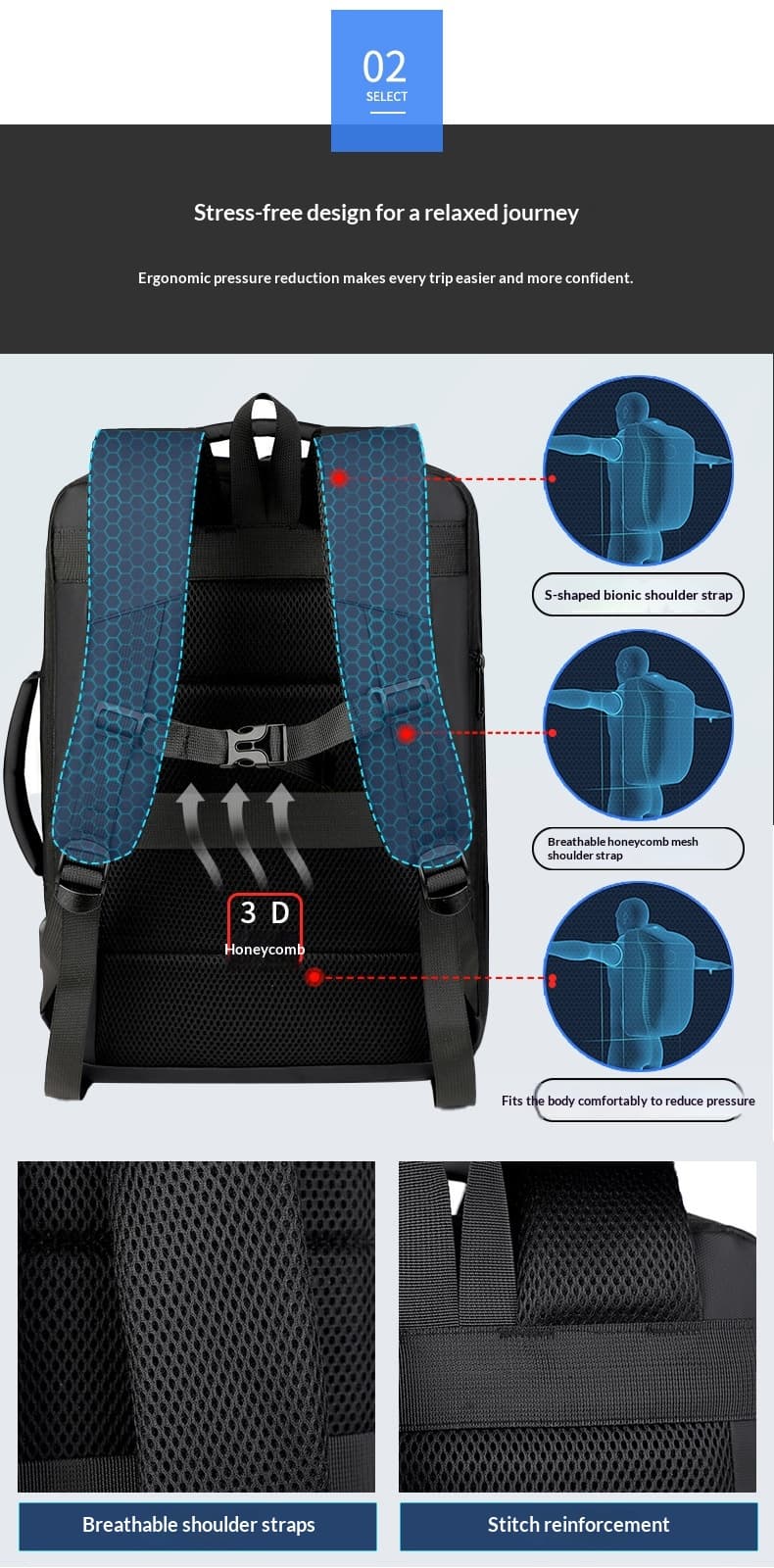 Multifunctional Backpack For College Students Commuting
